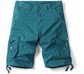 SSITO Shorts de Cargo para Hombres en Verano Cómodos, Multiusos, de Algodón para Senderismo y Uso Diario
