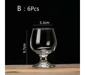Cognac Brandy GlassTransparent High  Goblet  Wine Glass Scented Cup Suit Whisky Vodka Bar Restaurant Drinking Vessel