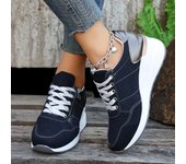 Zapatos Deportivos informales para mujer, zapatillas con cordones a la moda