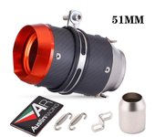 Motorcycle Exhaust Muffler Pipe Carbon Fiber Exhaust Escape Moto Canister Tail Pipe End pipe For RC390/250 DUKE 390/200/250