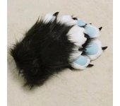 Accesorio kig fursuit kigurumi, garras de animales peludos, guantes de uñas, disfraz de cosplay, accesorios de cosplay de pie de animal peludo, regalo para niños