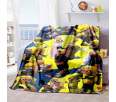 3D Game, Splatoon, Fashion Cute Cartoon Soft Plush Blanket, Flannel Blanket Game Player Bedroom Bed Sofa Nap  Blanket grinch