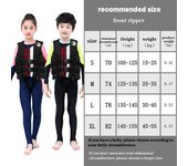 Hisea High Quality Professional Neoprene Children Coat Thick Water Floating Surfing Snorkeling Boating Kayak Life Vest