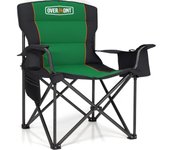 Camping Plegable Grande 2Pcs- Silla Playa Portátil con Reposabrazos Bolsa Nevera Portabebidas - Soporta 204 kg - para Camping Pesca