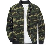 MAGCOMSEN Bomber Jacket for Men Casual Sportswear Lightweight Windbreaker Baseball Jacket with Zipper Pockets