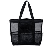 8 Pockets Summer Travel Bathing Pack Large Beach Bag Tote Bag Net Bags Mesh Bag