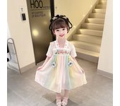 Kindergarten 2025 New Girls' Mid-Autumn Festival Children's Ancient Hanfu Rainbow Super Fairy Summer Skirt