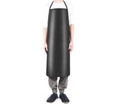 Adjustable Waterproof Leather Anti-fouling Butcher PVC Apron Kitchen Work Clothes Cooking Chef Apron