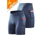 Pantalones deportivos elásticos transpirables para hombres con bolsillo, pantalones de compresión de secado rápido para entrenamiento al aire libre, ciclismo y carrera