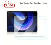 3PCS Tempered Glass Xiaomi 5 6 11 2023 6S pro 12.4 Tablet Screen Protector Film For Redmi Pad SE pad Pro 12.1 10.6
