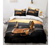 Sports Car Duvet Cover Sets Full Size 3 Piece Race Car Bedding Sets with Pillowcases for Teens Boys 2/3pcs Polyester Quilt Cover