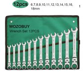 Wrench, with Flexible Head, Dual-purpose Tool, Ratchet Combination Set. Car Hand Tools