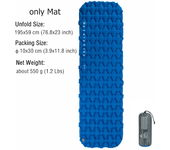 Naturehike - Colchón de aire impermeable ultraligero, cama para dormir al aire libre portátil para senderismo y trekking