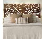 Cabecero cama de madera 90,105,135,150, mandala, decoracion pared (Gaia con fondo)