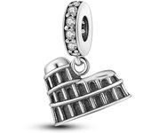 925 Sterling Silver Bracelet Charms Roman Style-Sparkling Colosseum Women's Bracelet Charms Beads 2024 New Gift for Women