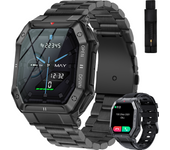 Military Smart Watch for Men with Text and Call 1.85 " IPS Screen Tactical Fitness Watches for Men with Sleep Monitor Smartwatch Compatible with Iphone Samsung Android