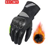 SUOMY Winter Motorcycle Gloves Waterproof Guantes Moto Women Lady New Pink Motorbike Riding Gloves Touch Screen Motocross Gloves