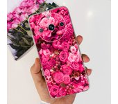 For Realme 11 Pro Plus Case Luxury TPU Soft Phone Back Cover For Realme 11Pro Pro+ 5G Silicone Protection Bumper Rose Heart Capa