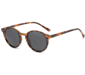 Gafas de sol polarizadas redondas Retro para hombre y mujer, lentes de sol clásicas con montura de leopardo, gafas de sol negras a la moda para conducir, gafas para hombre y mujer UV400