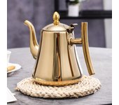 1Pc Stainless Steel Tea Kettle Home Hotel Water Heater Coffee Pot Induction Filter Teapot