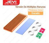 JEYI M.2 SSD Heatsink Aluminum Cooler Multi-version NVMe Radiator with Thermal Pad, Dust Paper for PS5/PC/Laptop M2 2280 SSD
