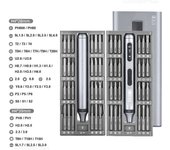 51 in 1 Electric Set Type-C Charging Cordless Screwdriver Precision Magnetic Screw Bits Kit Mobile Phone Repair Tool