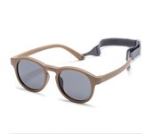 Moda infantil de silicona gafas de sol polarizadas gafas de sol con gafas anti-caída