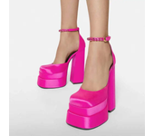 New Fashion Women Pumps Retro Chunky Heels Sandals Spring Platform Dress Party Wedding Basic Shoes Woman Big Size