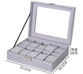 Holder Organizer PU Leather Storage Case Watch Display Jewelry Box For Men Or Women saat kutusu