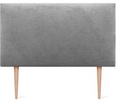 Cabecero de Polipiel o Tela Liso con Patas cabeceros Cabezal tapizado Cama Lujo (150x105cm con Patas (Camas 150/160), Tela Beige)