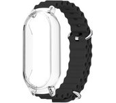 Strap For Xiaomi Mi Band 8 7 WristBand for Mi Smart Band Miband 8 7 Watchband Fashion Bracelet Band With PC Transparent Case