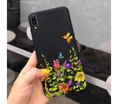 For Huawei Y6 pro 2019 Case Cover For Huawei Y6Pro 2019 MRD-LX2 Phone Cases Soft Matte Liquid Silicone Capas Forest Style Fundas