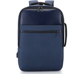 Business travel laptop backpack USB charging port,PU laptop backpack Separate laptop pocket water resistant Men,carry on backpack,college backpack