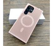Funda de plástico de lujo para disipar el calor para Samsung Galaxy S25 S24 S23 S22 Ultra Plus S 24 23 22 S24Ultra para cubierta de carga Magsafe