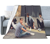 One Pop Music Direction Blanket, Warm Flannel Blankets for Sofa Bed, Novelty Throw Blanket, Soft Air-Conditioning Blanket All Seasons