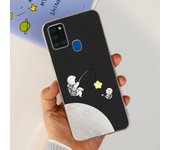 Matte Phone Case For Samsung galaxy A21S Smart Phone Cover Soft Silicone TPU Back Cover For Samsung A21s Galaxy Football Cartoon