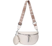 Bolso de pecho de cuero genuino de lujo para mujer, bolso cruzado de cuero de vaca de alta calidad con monedero pequeño