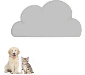 Alfombrilla para Comederos de Mascota, Tapete de Silicona Premium Antideslizante para Perros y Gatos, Impermeable y Protector (B