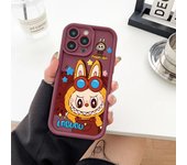 Little Monster labubu Silicone soft phone case for iPhone16 iPhone 15 12 14 13 11 PROMAX PLUS XR XS MAX shock-absorbing creative protective cover