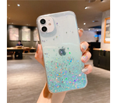 Clear Glitter Phone Case For iPhone 16 14 15 13 12 Pro 11 Pro Max XS Max XR X Mini SE 2020 Cute Gradient Sequins Cover