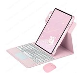 360 Rotation Keyboard Case with Pencil Holder for iPad Pro M4 11 inch 2024 Spanish keyboard with Touchpad Vertical Stand Case