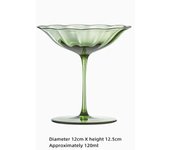 Vintage Green  Wine Goblet Champagne tail Martini Glass Home Drinking Utensils Crystal Cup
