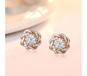 Christmas Gift Trendy Star Of David 2 Carat 6.5mm Moissanite Earrings Studs Pure 925 Silver Certificated Women's Jewelery New In