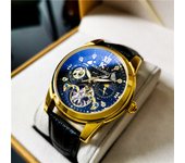 Reloj mecánico automático para hombres waterproof tourbillon hollow fashion watch
