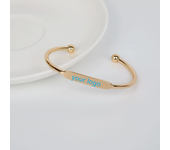 10 unid/lote de brazalete ajustable de acero inoxidable, pulsera con bola para cuentas, dijes DIY, 3,3mm de espesor, diámetro interior de 60mm