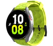 20mm 22mm Silicone Strap for Samsung Galaxy Watch 7 5 6 4 Classic 44 40mm Huawei GT 2/3/5 Pro 46mm Football Pattern Sport Band