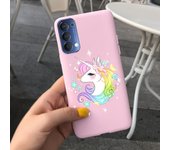 For OPPO Reno 4 6 4G Case Letters A To Z Matte Matte TPU Soft Phone Case For Oppo Reno 6 reno4 CPH2113 Silicone Cover CPH2235