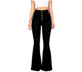 Womens Flare Jeans Skinny High Waist Shot Denim Pants for Women Slim Fit Size X Larg Aesthetic Flared Trousers Streetwear Z A R