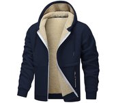 Otoño e invierno abrigo engrosado chaqueta suelta de lana de cordero suéter hombres