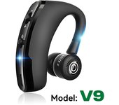 Auriculares inalámbricos V9 con Bluetooth, dispositivo de audio con modo de espera largo, HD, para llamadas, con micrófono, para iphone, samsung y Huawei